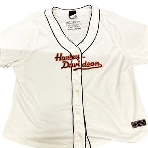 Vintage Harley Davidson Embroidered Women’s Jersey